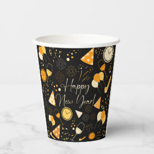 Nieuwjaarsdag Papieren Bekers