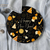 Nieuwjaarsdag Ronde Button 6,0 Cm (In situ)