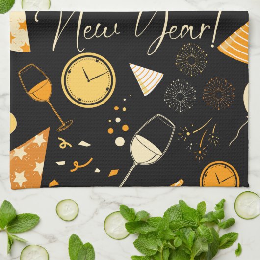 Nieuwjaarsdag Theedoek (Gevouwen)