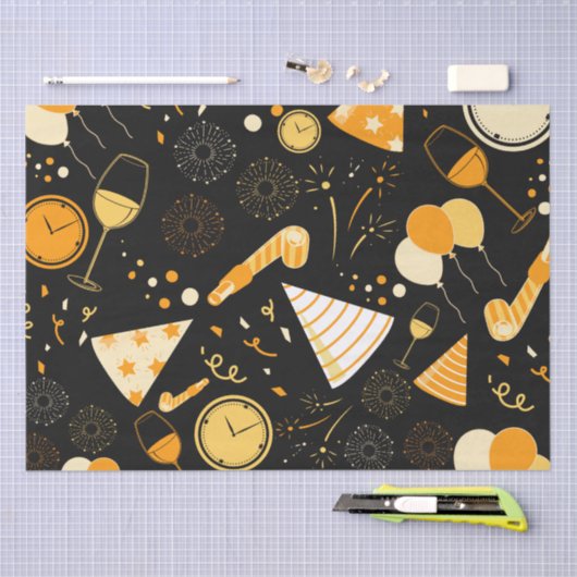 Nieuwjaarsdag Tissuepapier (Craft)