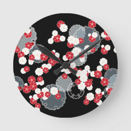 Nieuwjaarsdag van de plum Snow Ring Ronde Klok