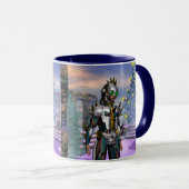 Nieuwjaarsdag van een Cyborg uit de toekomst Mok (Voorkant rechts)