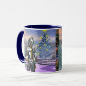 Nieuwjaarsdag van een Cyborg uit de toekomst Mok (Voorkant links)