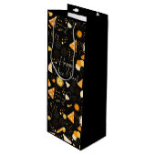 Nieuwjaarsdag Wijn Cadeautas (Voorkant Gekanteld)