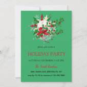 Nieuwjaarsdecoratie, kerstster uitnodiging (Voorkant)