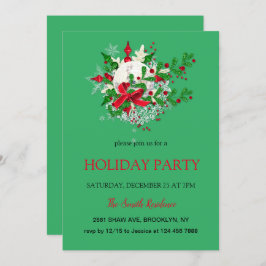 Nieuwjaarsdecoratie, kerstster uitnodiging