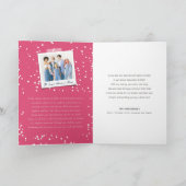 Nieuwjaarse kaas met piekverlichting Stijlvolle fo Feestdagen Kaart (Binnen)