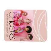 Nieuwjaarse kaas met piekverlichting Stijlvolle fo Magneet (Horizontaal)