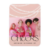 Nieuwjaarse kaas met piekverlichting Stijlvolle fo Magneet (Verticaal)