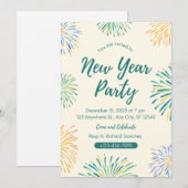 Nieuwjaarselegantie: exclusieve uitnodigingen te v (Voorkant / Achterkant)