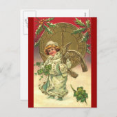 Nieuwjaarsengel Feestdagenkaart (Voorkant / Achterkant)