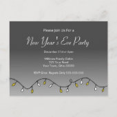 Nieuwjaarsfeest 2024 feestelijk uitnodiging briefkaart (Voorkant)