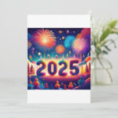 Nieuwjaarsfeest 2025 kaart (Staand voorkant)