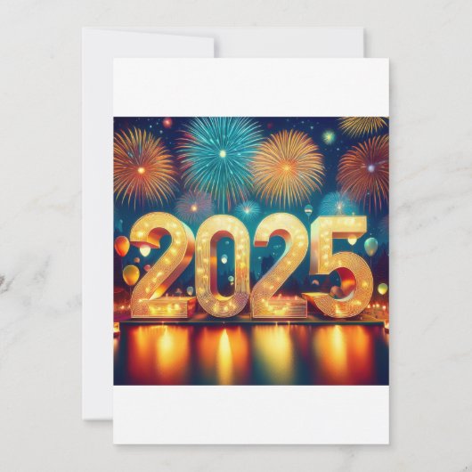 Nieuwjaarsfeest 2025 kaart (Achterkant)