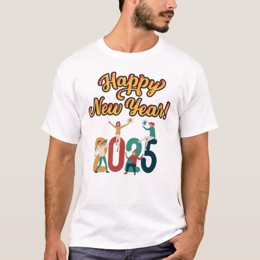 Nieuwjaarsfeest 2025 T-shirts - (Voorkant)