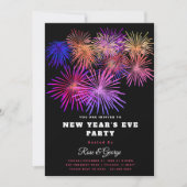 Nieuwjaarsfeest 20XX Vuurwerk Gouden Glitters Kaart (Voorkant)