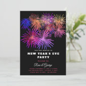 Nieuwjaarsfeest 20XX Vuurwerk Gouden Glitters Kaart (Staand voorkant)