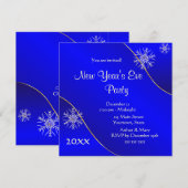 Nieuwjaarsfeest Blue lights 2020 Kaart (Voorkant / Achterkant)