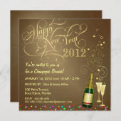 Nieuwjaarsfeest - Champagne Brunch Kaart (Voorkant / Achterkant)