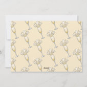 Nieuwjaarsfeest Champagne Feestdagenkaart (Achterkant)