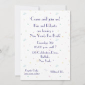 Nieuwjaarsfeest/Champagne+Fun Kaart (Achterkant)