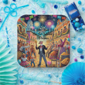 Nieuwjaarsfeest El Año Viejo Papieren Bordje (Feest)