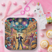 Nieuwjaarsfeest El Año Viejo Papieren Bordje (Feest)