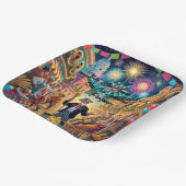 Nieuwjaarsfeest El Año Viejo Papieren Bordje (Gebogen)