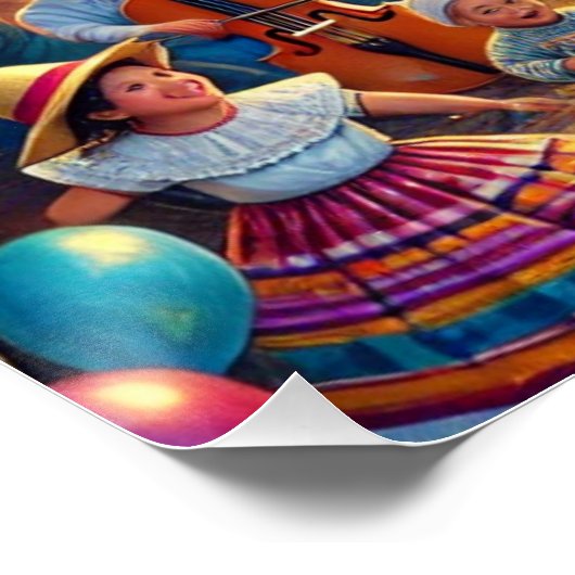 Nieuwjaarsfeest El Año Viejo Perfect Poster (Hoek)