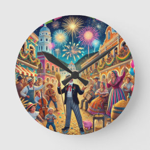 Nieuwjaarsfeest El Año Viejo Ronde Klok