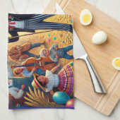 Nieuwjaarsfeest El Año Viejo Theedoek (Quarter Fold)