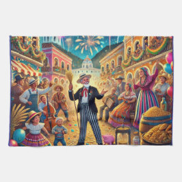 Nieuwjaarsfeest El Año Viejo Theedoek