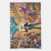 Nieuwjaarsfeest El Año Viejo Theedoek (Verticaal)