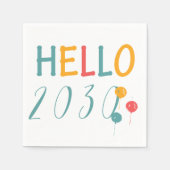 Nieuwjaarsfeest hallo 2018 servet (Voorkant)