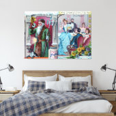  nieuwjaarsfeest: Liebig Adverteren Canvas Afdruk (Insitu (Slaapkamer))