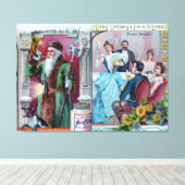  nieuwjaarsfeest: Liebig Adverteren Canvas Afdruk (Insitu (Houten vloer))