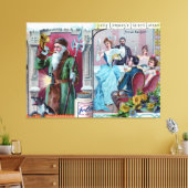  nieuwjaarsfeest: Liebig Adverteren Canvas Afdruk (Insitu (Woonkamer))