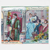  nieuwjaarsfeest: Liebig Adverteren Fleece Deken (Voorkant (Horizontaal))