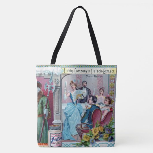  nieuwjaarsfeest: Liebig Adverteren Tote Bag (Voorkant)