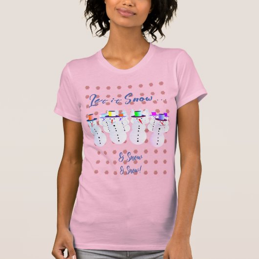 Nieuwjaarsfeest Snowman T-Shirt (Voorkant)