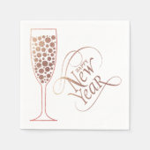 Nieuwjaarsfeest Sparkle Papieren Servet (Voorkant)