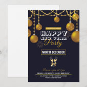 Nieuwjaarsfeest Uitnodiging Flyer (Voorkant / Achterkant)