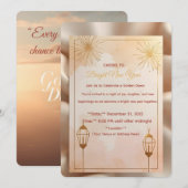 Nieuwjaarsfeest uitnodiging – “Kom mee om te viere (Voorkant / Achterkant)