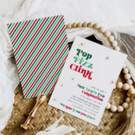 Nieuwjaarsfeest Uitnodiging Retro Boho Fun