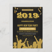 Nieuwjaarsfeest Uitnodigingsfolder Kaart (Voorkant / Achterkant)