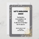 Nieuwjaarsfeest Vonken Kaart (Achterkant)