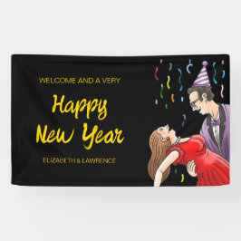 Nieuwjaarsfeest Welkom Spandoek