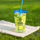  Nieuwjaarsfeest Zakelijke Logo & Naam Acryl Drinkbeker