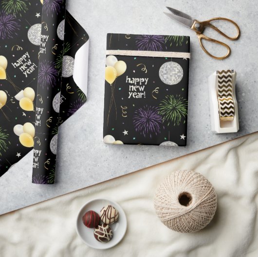 Nieuwjaarsfeestballonnen Cadeaupapier (Crafts)