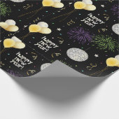 Nieuwjaarsfeestballonnen Cadeaupapier (Hoek)